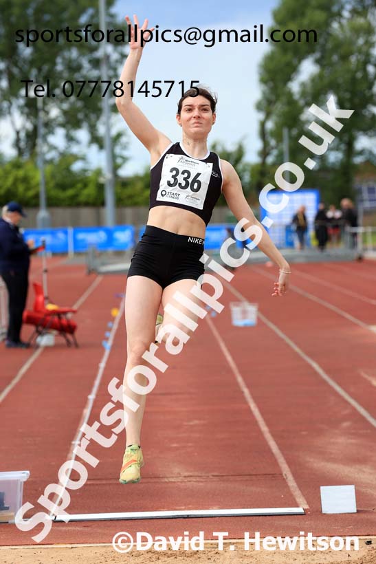 Senior Womens long jump, 2024 Northern Senior and Under-20s Track and Field Champs, Middlesbrough.  Photo: David T. Hewitson/Sports for All Pics